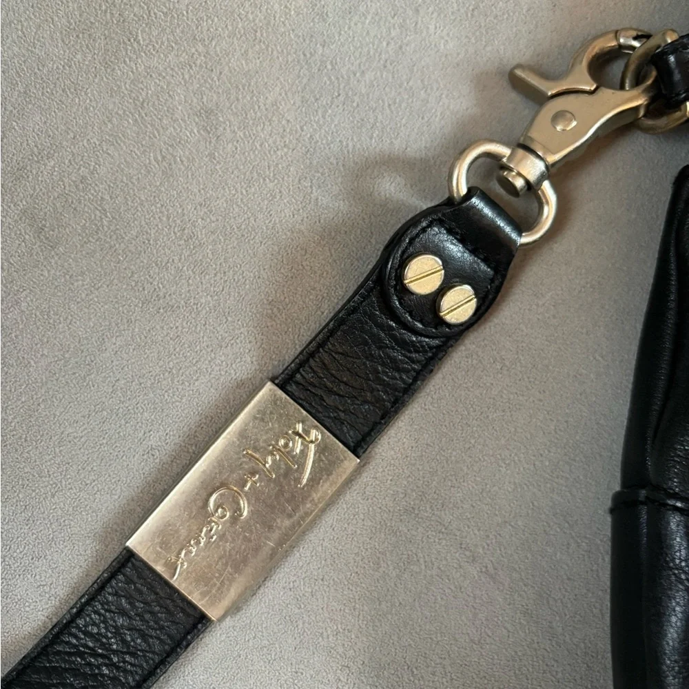 Foley & Corrina Black Leather Tote Bag - Picture 7 of 8